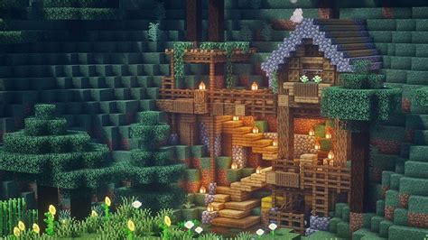 house in a mountain minecraft|More.